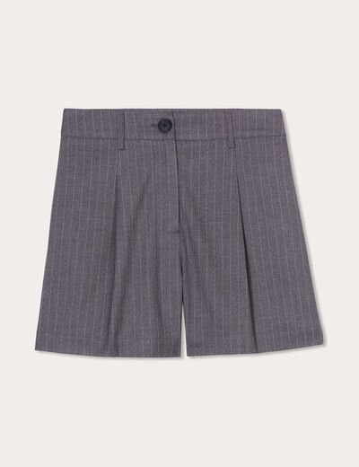 Short city droit gris femme