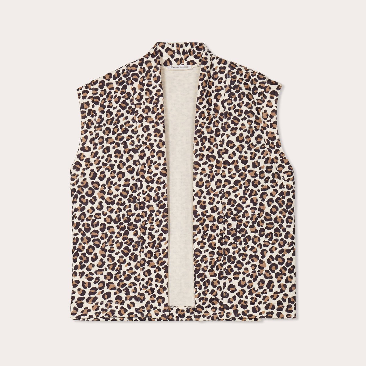 Gilet sans manches matelassé blanc femme