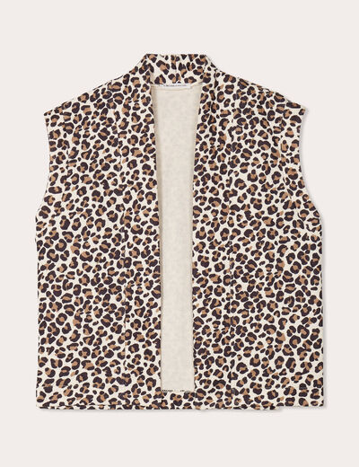 Gilet sans manches matelassé blanc femme