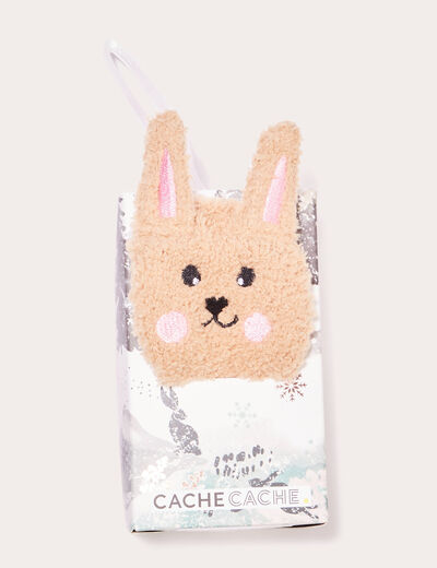 Boîte cadeau chaussettes fantaisie camel femme
