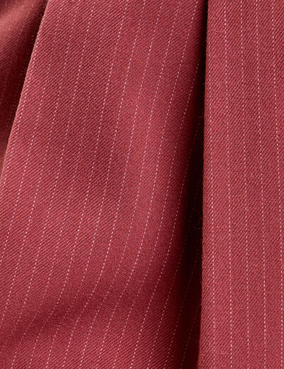 Pantalon large rouge fonc&eacute; femme
