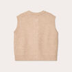 Gilet sans manches beige femme