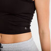 D&eacute;bardeur col rond activewear noir femme