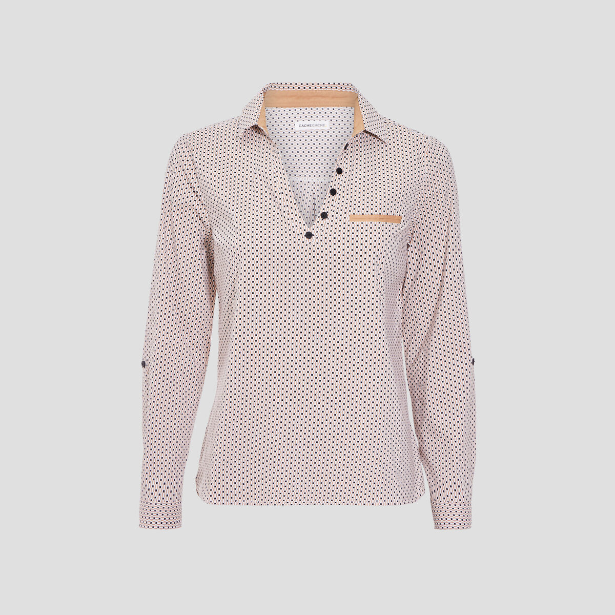 Blouse manches longues blanc femme