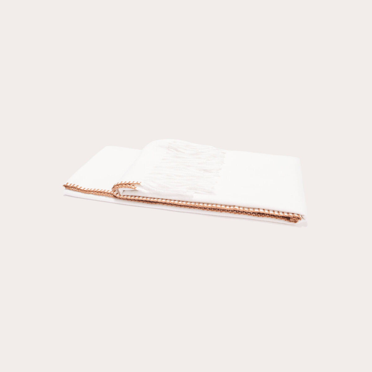 &Eacute;charpe avec franges sable femme