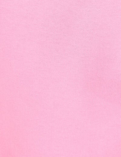 Sweat col rond manches longues rose femme