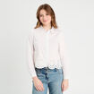 Chemise avec broderie ecru femme