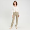 Jeans regular 5 poches vert pastel femme