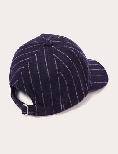 Casquette feutrine bleu marine femme