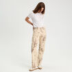 Pantalon droit marron fonc&eacute; femme