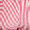 Pantalon large taille haute rouge femme