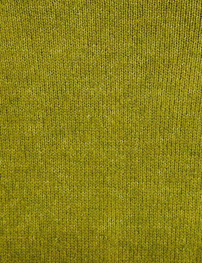 Gilet boutonn&eacute; avec col en V vert fonc&eacute; femme