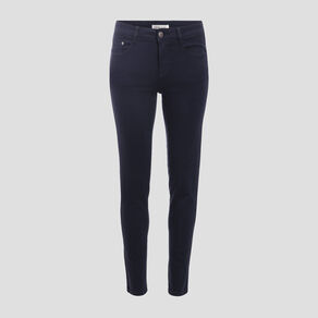 Jeans slim 5 poches bleu marine femme