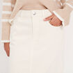 Jupe crayon taille standard ecru femme