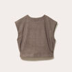 Gilet sans manches effet polaire sable femme