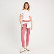 Jeans slim 5 poches vieux rose femme