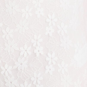 Pantalon dentelle large blanc femme