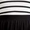 Robe longue &eacute;vas&eacute;e bi-mati&egrave;re noir femme