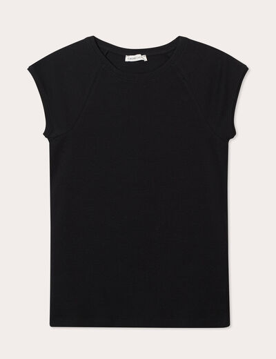 T-shirt manches courtes noir femme