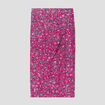 Jupe moulante drapée rouge femme