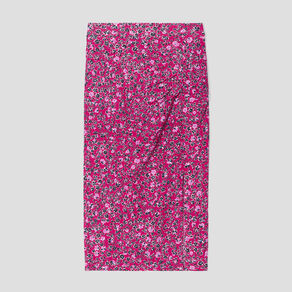 Jupe moulante drapée rouge femme