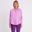 Chemise manches longues violet femme