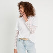 T-shirt oversize 2-en-1 blanc femme