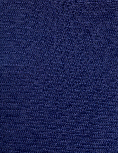 Pull avec boutons bleu marine femme