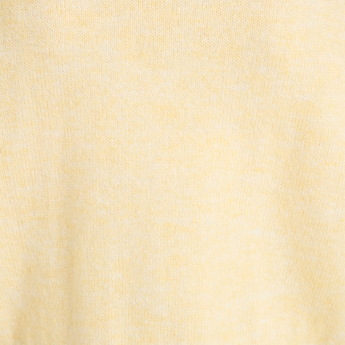 Gilet col v manches longues jaune clair femme