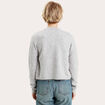 Gilet boutonné manches longues gris foncé femme