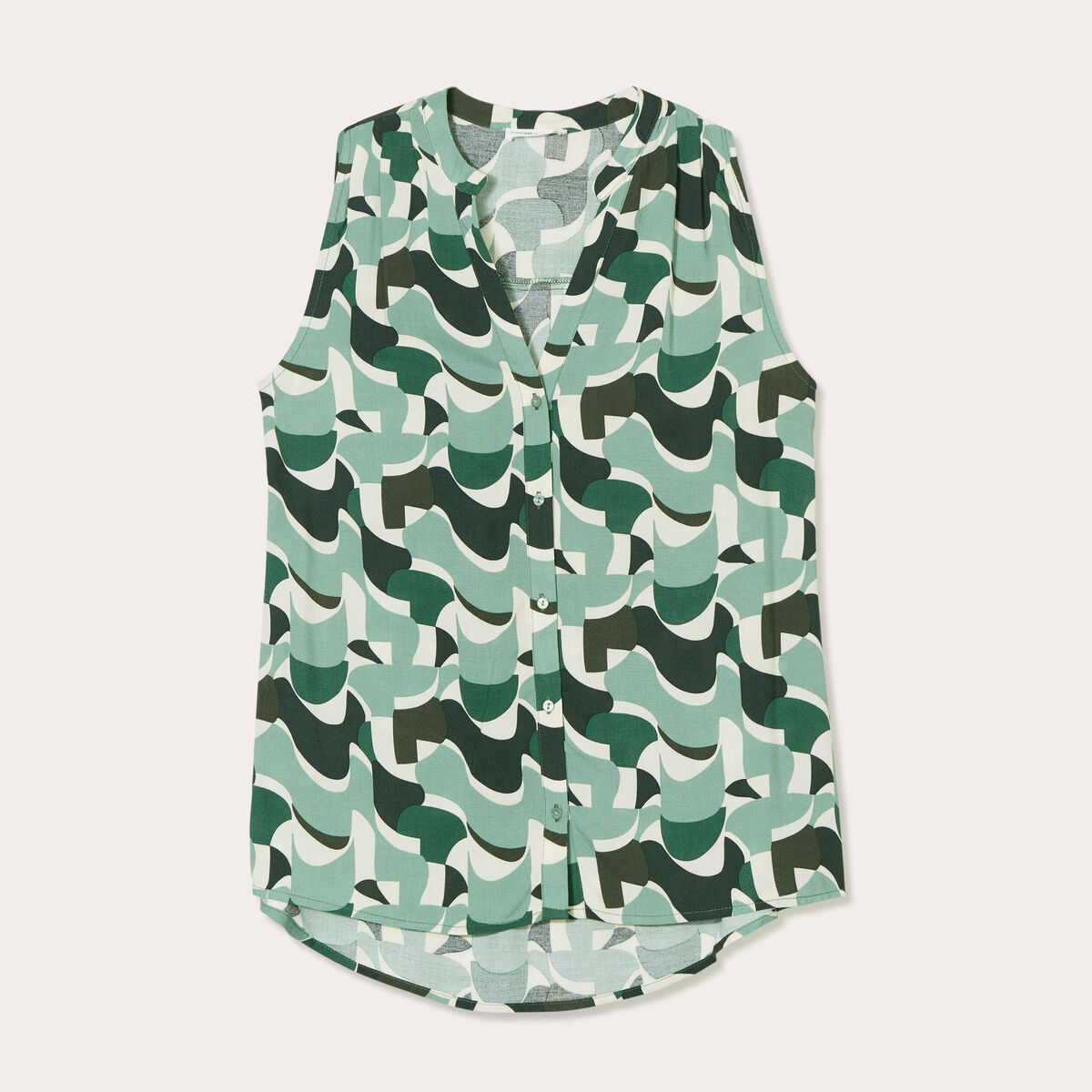 Chemise sans manches vert femme