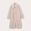 Manteau fausse fourrure sable femme
