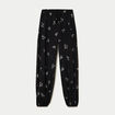 Pantalon large en voile taille standard noir femme