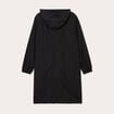 Parka déperlante 2-en-1 avec pochette noir femme