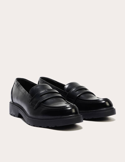Mocassins noir femme