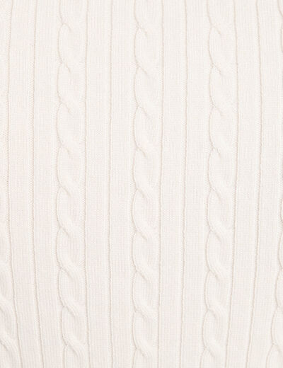 Top col polo manches courtes blanc femme