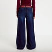 Jean bootcut ceinture amovible denim brut femme