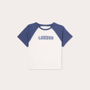 T-shirt manches courtes ecru femme