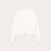 Gilet manches longues ecru femme
