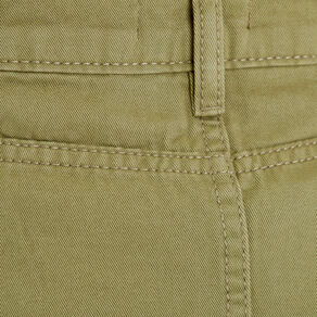 Jupe cargo en jean vert kaki femme