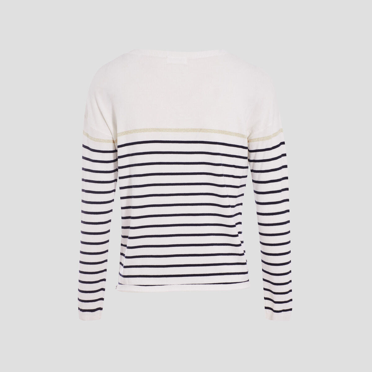 Pull avec boutons ecru femme