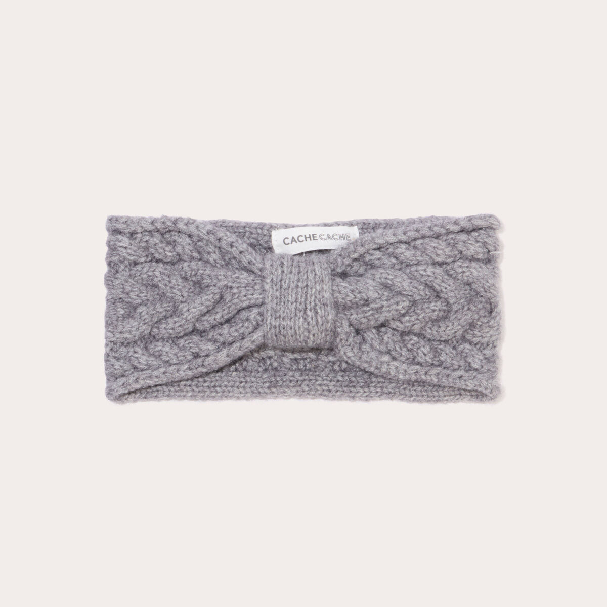 Bandeau torsad&eacute; gris fonc&eacute; femme