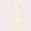 Foulard triangle ecru femme