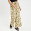 Pantalon large fluide blanc femme