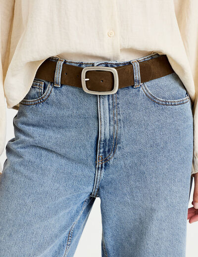 Ceinture marron fonc&eacute; femme