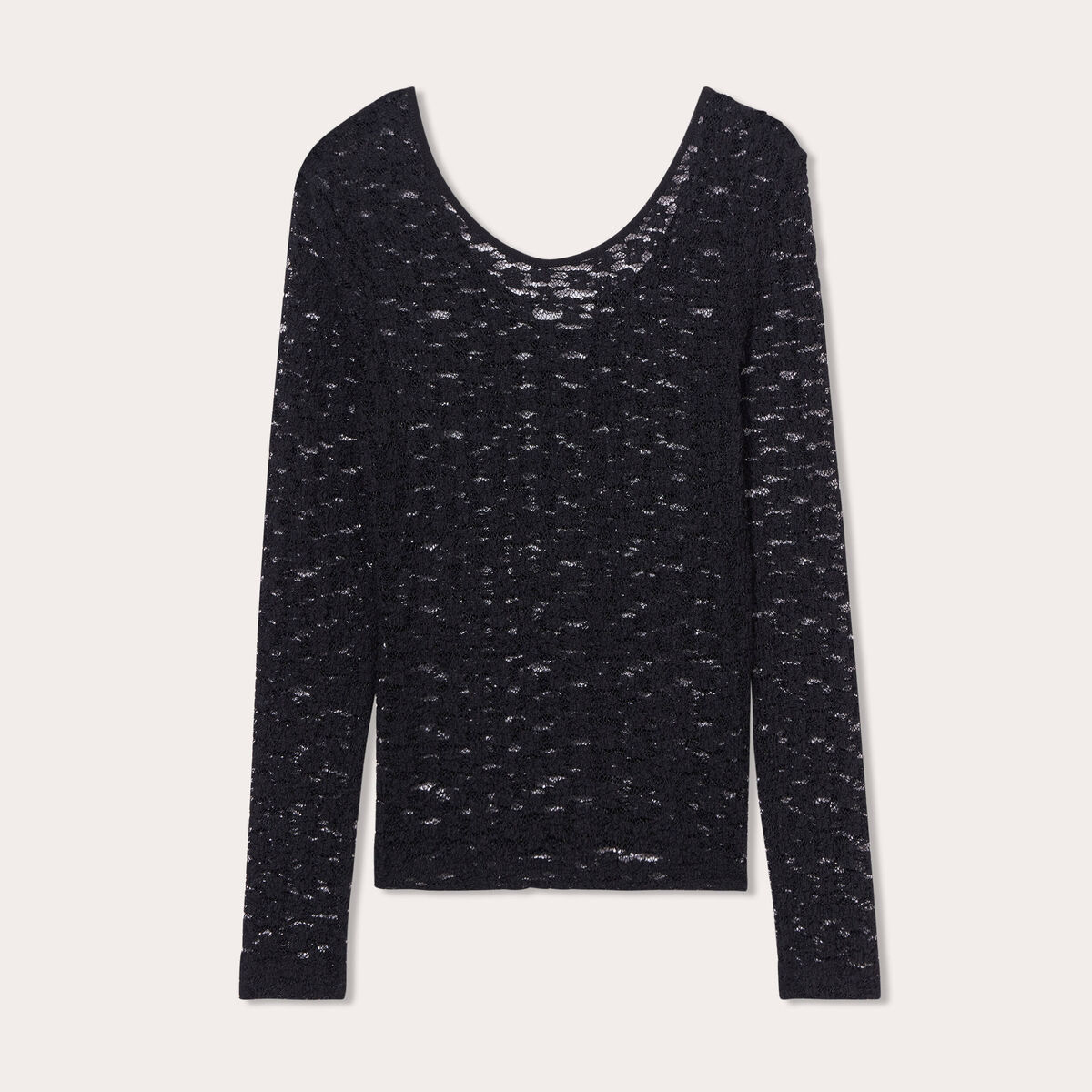 T-shirt manches longues noir femme