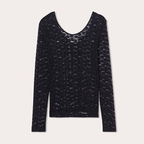 T-shirt manches longues noir femme