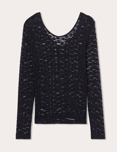 T-shirt manches longues noir femme