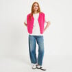 T-shirt col rond manches courtes ecru femme