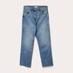 Jeans droit taille haute denim dirty femme